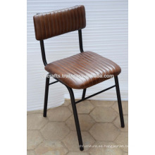 Silla de cuero industrial de Baquet Nuevo diseño de cuero genuino asiento